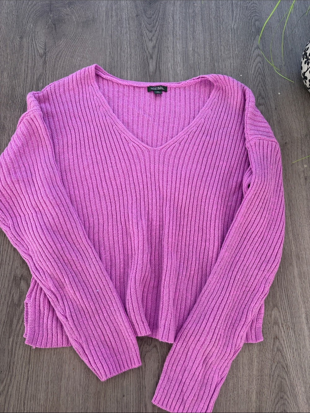 Wild Fable Ribbed V-Neck Sweater